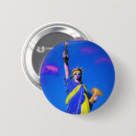 Button van de Oekraïense bevrijding (Voorkant /achterkant)