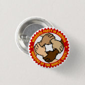 Button van de Partij van de werknemers (klein) (Voorkant /achterkant)