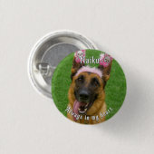 Button van de Pet Photo Memorial (Voorkant /achterkant)