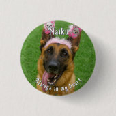 Button van de Pet Photo Memorial (Voorkant)