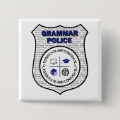 Button van de politie van Grammar (Voorkant)