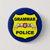 Button van de politie van Grammar (Voorkant)