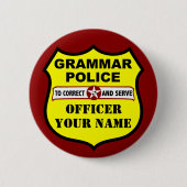  Button van de politie van Grammar (Voorkant)