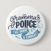 Button van de politie van Grammar (Voorkant)