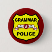 Button van de politie van Grammar (Voorkant)