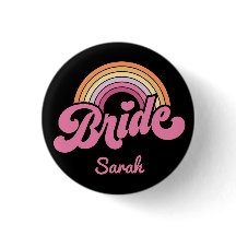 Button van de regenboog Birde Maid Badge