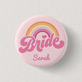 Button van de regenboog Birde Maid Badge