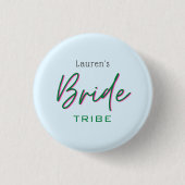 Button van de rendy roze en blauwe bride-stam (Voorkant)