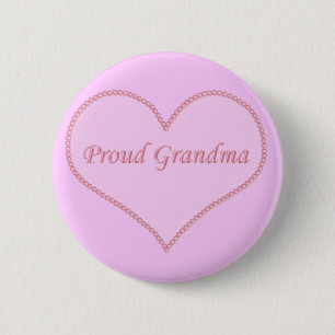 Button van de roze grootmoeder, roze