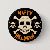 Button van de schedel en de kruisgraten (Voorkant)