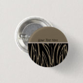 Button van de Sjabloon van bruin afdrukken (Voorkant /achterkant)