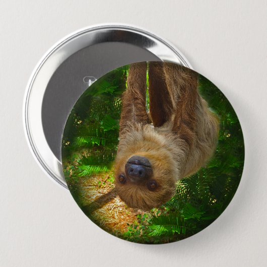 Button van de Sloth Rainforest (Voorkant /achterkant)