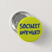 Button van de Socialistische Awkward (Voorkant /achterkant)