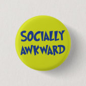 Button van de Socialistische Awkward (Voorkant)