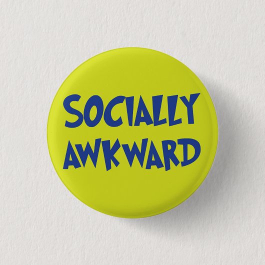 Button van de Socialistische Awkward (Voorkant)