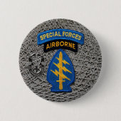 Button van de speciale legertroepen Groene Berets  (Voorkant)