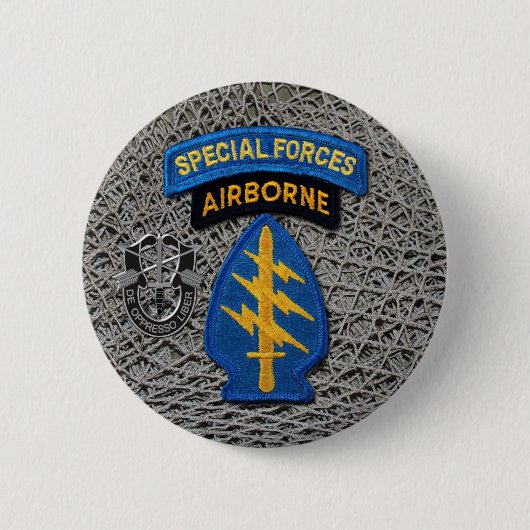 Button van de speciale legertroepen Groene Berets  (Voorkant)