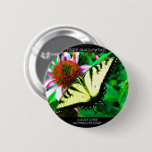 Button van de tijgerdoorn (doorzichtig wit) (Voorkant /achterkant)