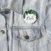 Button van de Tropische Monstera Bridal Party - Br (In situ)