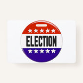 Button van de verkiezingen badge (Achterkant)
