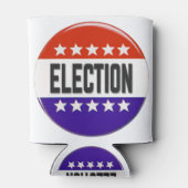 Button van de verkiezingen blikjeskoeler (Achterkant)