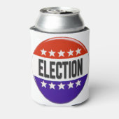 Button van de verkiezingen blikjeskoeler (Blikje Achterkant)