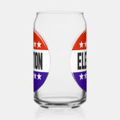 Button van de verkiezingen blikvorm glas (Links)