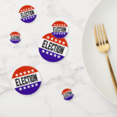 Button van de verkiezingen confetti (Groep)