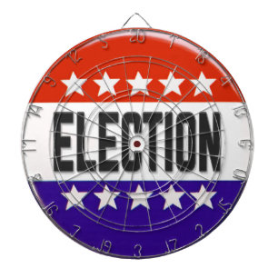 Button van de verkiezingen dartbord