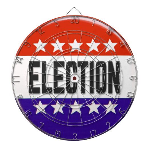 Button van de verkiezingen dartbord (Voorkant)