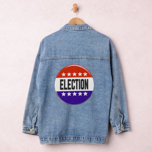 Button van de verkiezingen denim jacket (Hangar)