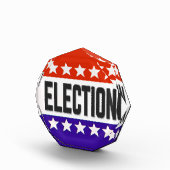 Button van de verkiezingen fotoblokken (Rechts)
