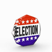 Button van de verkiezingen fotoblokken (Links)