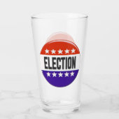 Button van de verkiezingen glas (Achterkant)