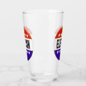 Button van de verkiezingen glas (Links)