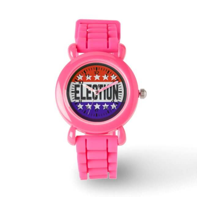 Button van de verkiezingen horloge (Voorkant)