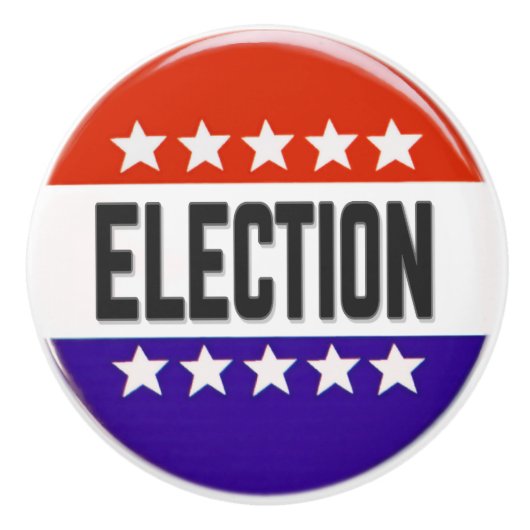 Button van de verkiezingen keramische knop (Voorkant)