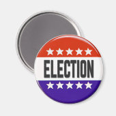 Button van de verkiezingen magneet (Voorkant / Achterkant)
