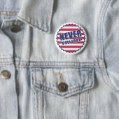 Button van de verkiezingen "Nooit Trump" (In situ)