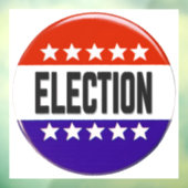 Button van de verkiezingen raamsticker (Vel 3)