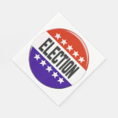 Button van de verkiezingen servet (Hoek)