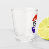 Button van de verkiezingen shot glas (Links)