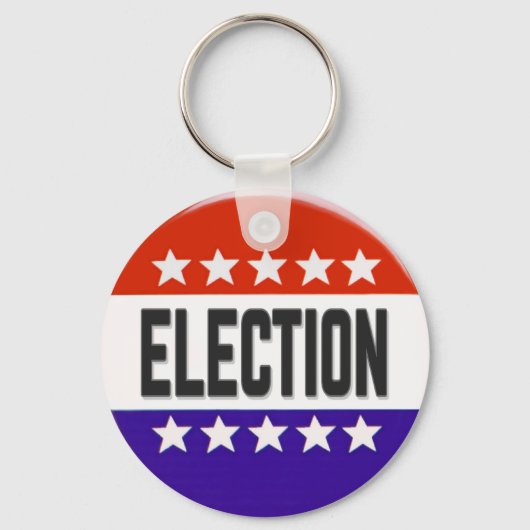 Button van de verkiezingen sleutelhanger (Voorkant)
