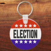 Button van de verkiezingen sleutelhanger (Voorkant)