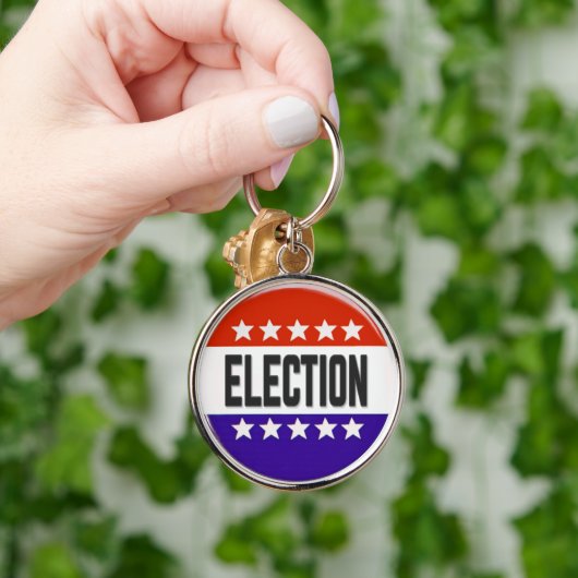 Button van de verkiezingen sleutelhanger (Hand)