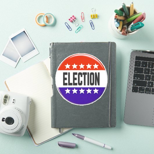 Button van de verkiezingen sticker (iPad Cover)