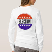 Button van de verkiezingen t-shirt (Achterkant)