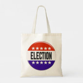 Button van de verkiezingen tote bag (Achterkant)