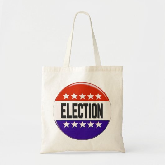 Button van de verkiezingen tote bag (Voorkant)