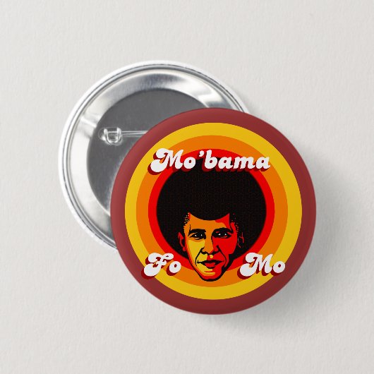 Button van de verkiezingen van Mo'bama (Voorkant /achterkant)